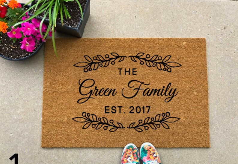 Custom Doormat Newlywed Gift Housewarming Present Realtor Etsy