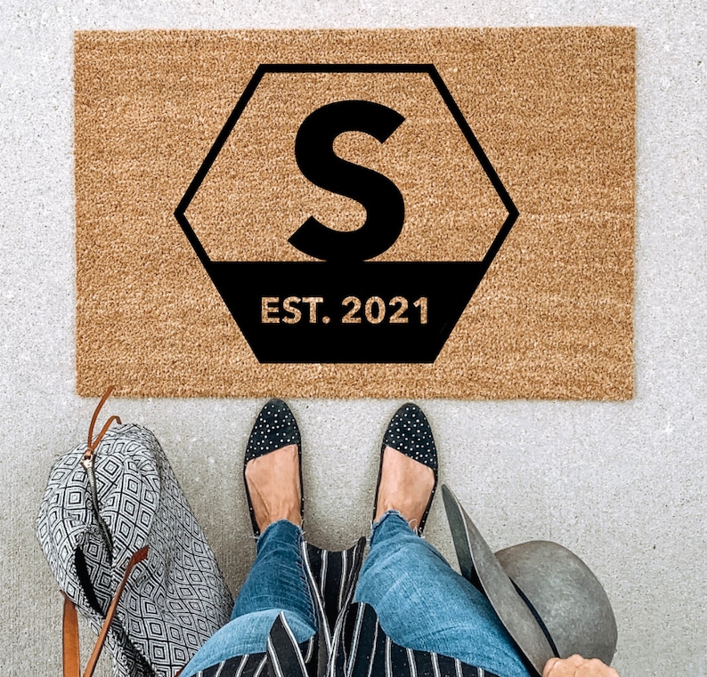 Mat Custom Doormat Housewarming Gift Wedding Gift Gift Etsy