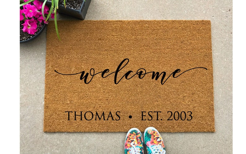 large custom doormat
