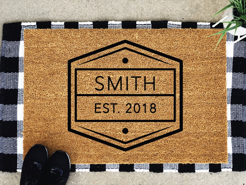 LARGE Custom Doormat Mat Housewarming Gift Wedding Etsy