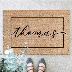 LARGE Custom Doormat, Last Name Doormat, Housewarming Gift, Wedding Gift, Custom Doormat, Anniversary Gift, Personalized Doormat, Door Mat