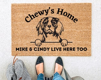 Dog Breed Doormat Welcome Mat Dog Lover Gift Custom Door mat Housewarming Gift Wedding Gift Gift for couples Personalized Doormat