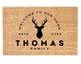 Hunter door mat, Western Style Doormat, Modern Western welcome mat, Modern Cowboy, Funny Doormat, Cowboy Chic, Cowboy art, western style