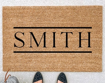 Welcome Mat, Custom Doormat, Housewarming Gift, Wedding Gift, Gift for couples, Anniversary Gift, Personalized Doormat, Door Mat