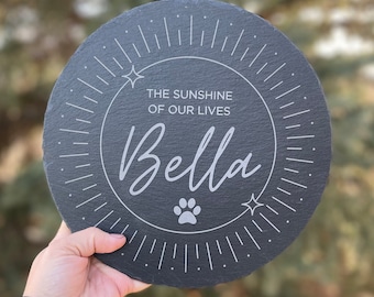 Dog Memorial Garden Stone | Pet Memorial Gift | In Memory | Dog Pet Loss | Bereavement Gift | Dog Stepping Stone | Outdoor Memorial