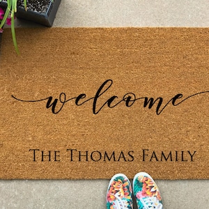 Custom Coir Doormat: Personalized Welcome Mat