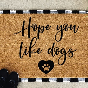 Hope You Like Kids Doormat, Large Doormat, Custom Door Mat, Big Family ...