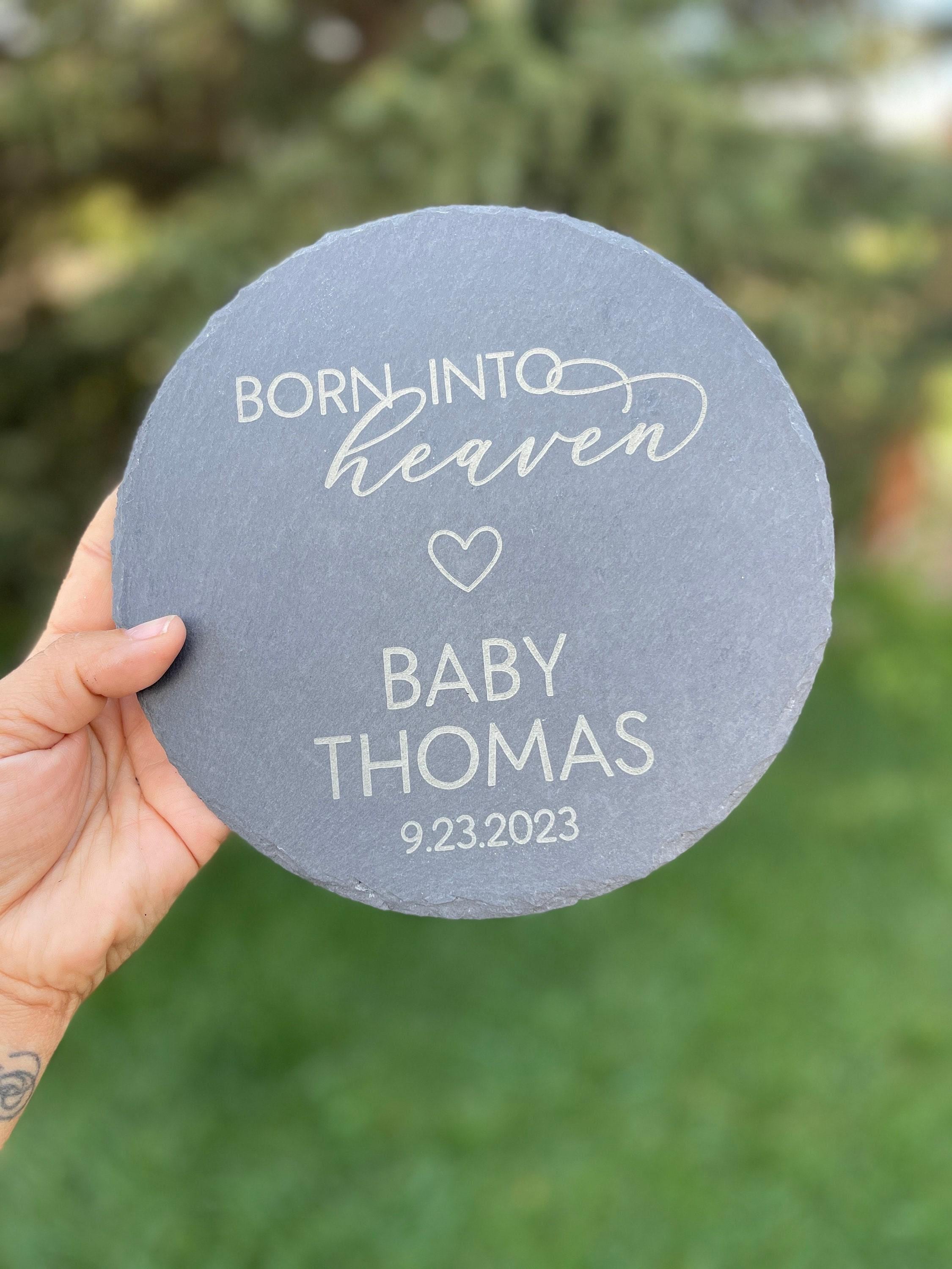 Baby Memorial Grave Marker: Infant Newborn Miscarriage Granite Headstone | Temporary Grave Marker | Garden Stone Sympathy Gift | Baby Loss