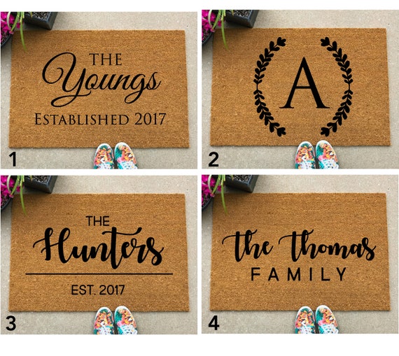 LARGE Custom Doormat Closing Gift Housewarming Gift Wedding Gift