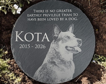 Pet Sympathy Gift, Dog Photo, Dog Memorial Garden Stone, Pet Memorial Gift, In Memory, Dog Pet Loss, Bereavement Gift, Dog Headstone, Loss