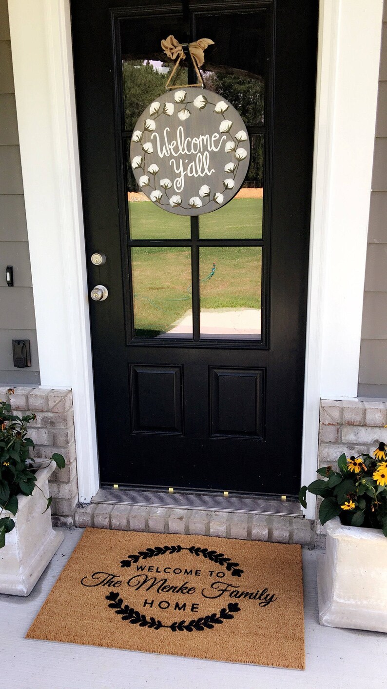 LARGE Custom Doormat Mat Housewarming Gift Wedding Etsy