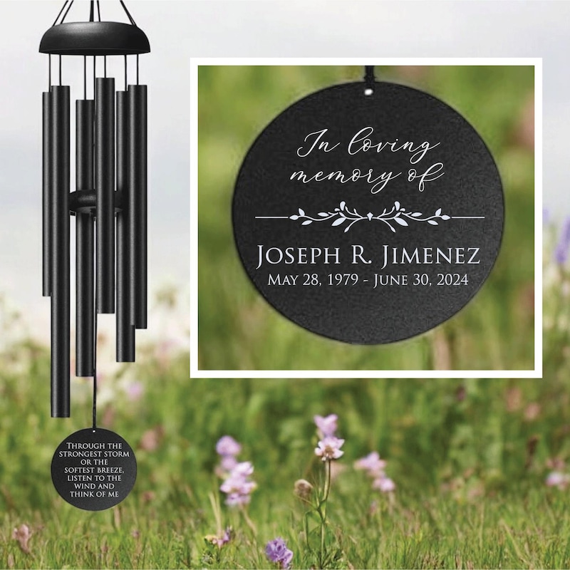 Memorial Wind Chimes, Memorial Gift Wind Chime, Sympathy Gift, Personalized Wind Chimes, Gift for Loss of Loved One, Customized Memorial
