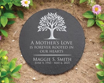 Gift for Loss of Mother, Gift for someone who lost their mom, memorial gift, garden stone, in memory of, loss of loved one, headstone