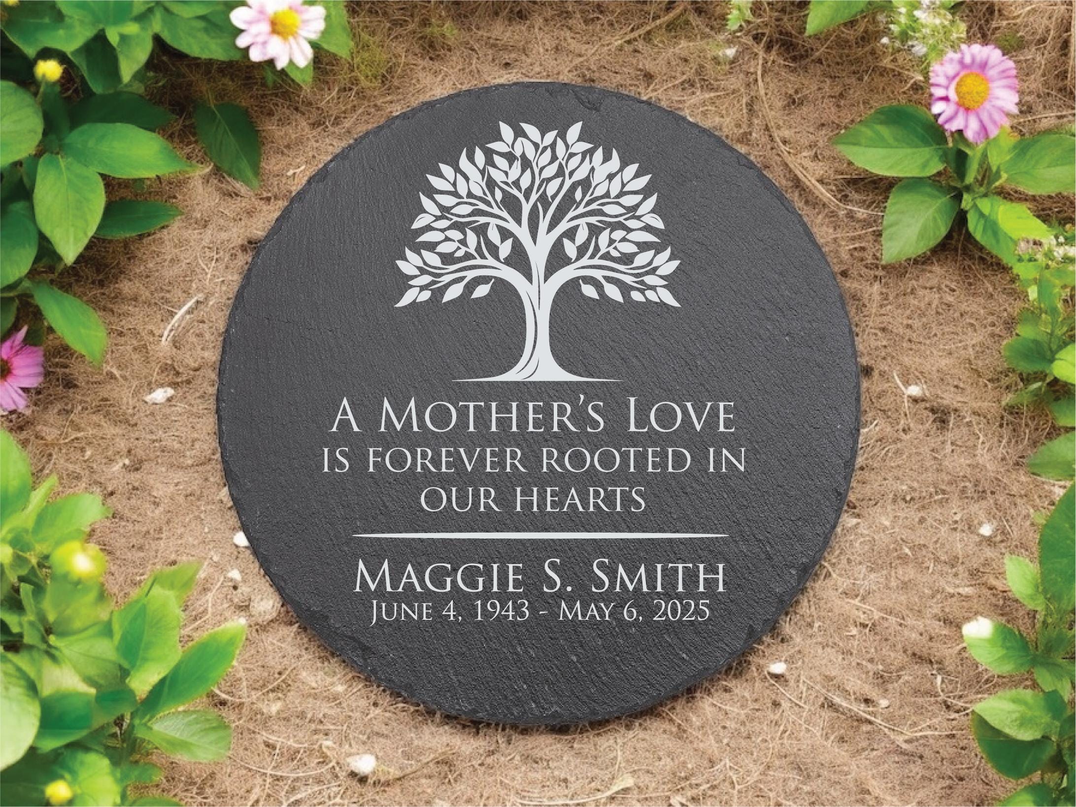 Gift for Loss of Mother, Gift for someone who lost their mom, memorial gift, garden stone, in memory of, loss of loved one, headstone