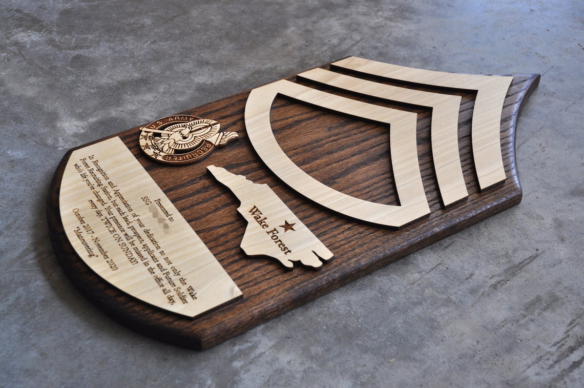 Army Going Away Plaque Etsy