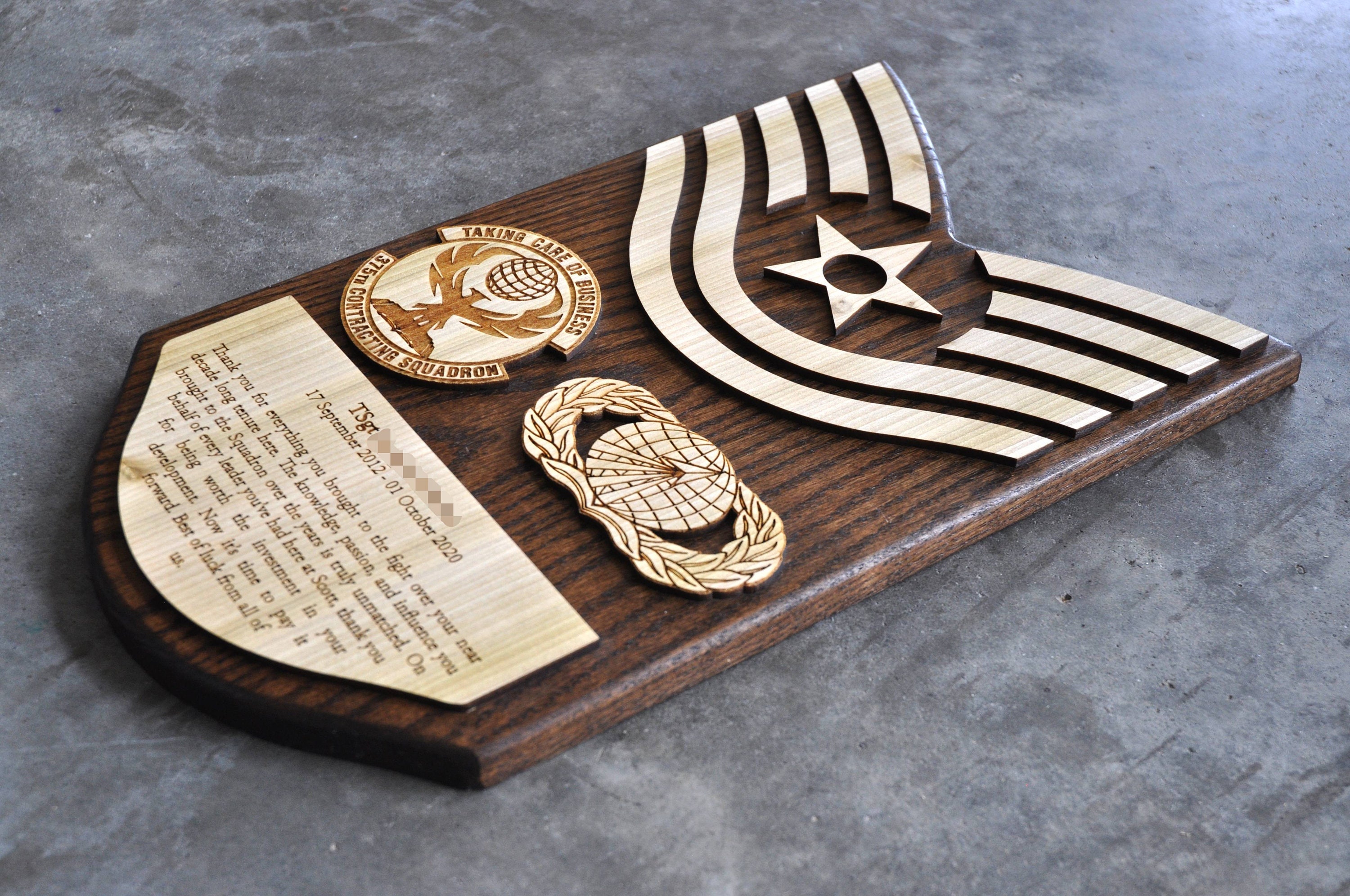 Air Force Going Away Plaque Etsy