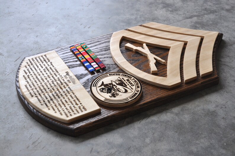 Marine Corps Going Away Plaque Etsy