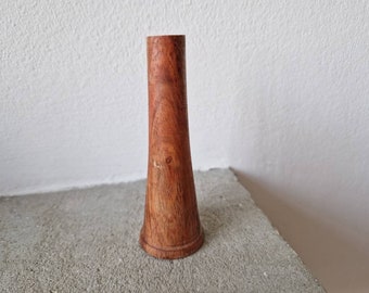 Carob wood ring cone, wooden ring cone, unisex gift, jewelry display, housewarming gift, gift for her, small gift