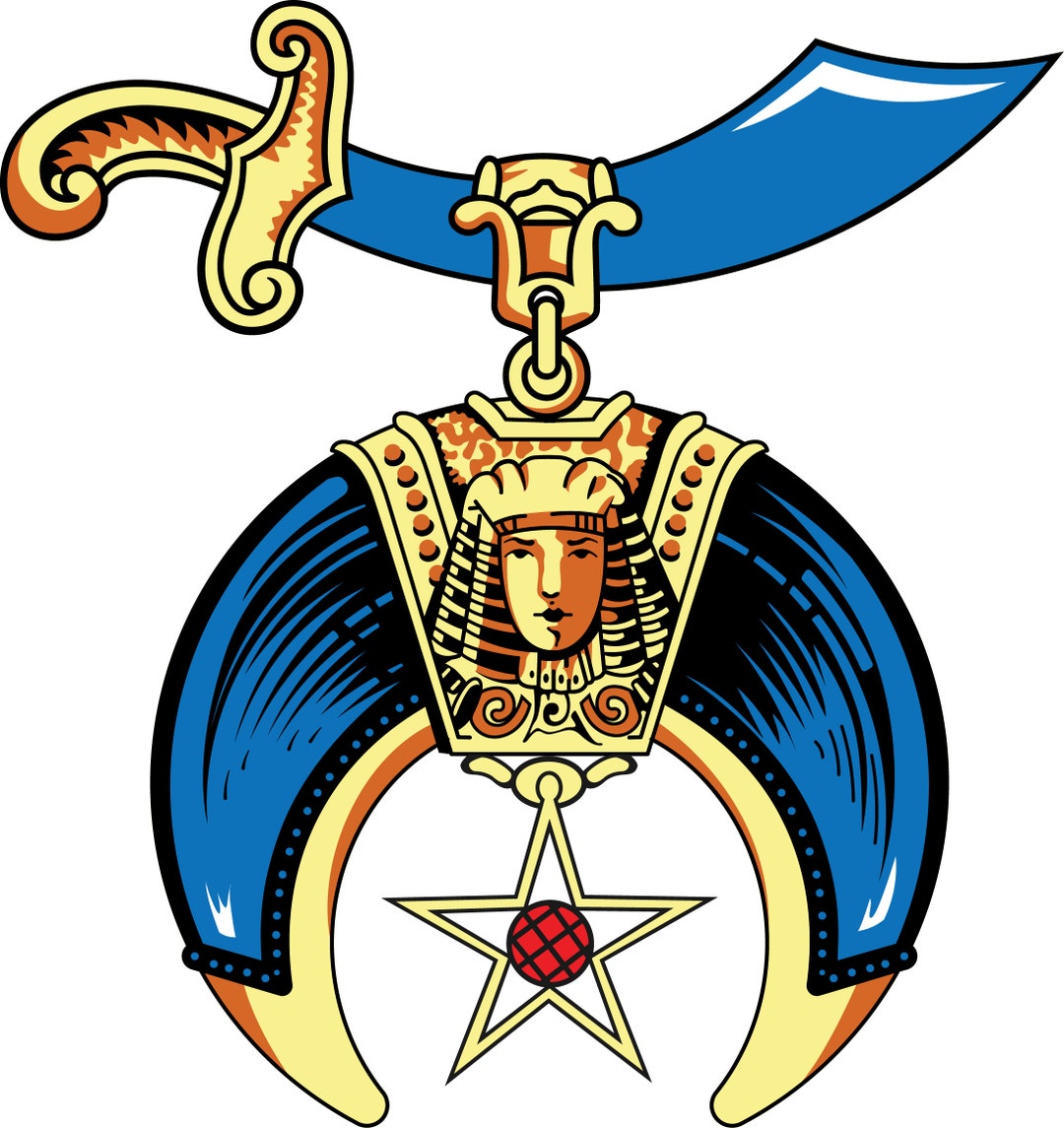 Shriner Freemason Logo, Masonic SVG, Mason Square & Compass, Freemason