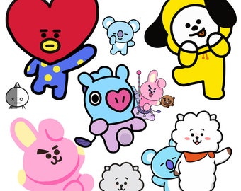 bt21 stickers etsy