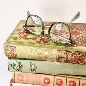 Vintage Welsh Mfg Eyeglass Frames Smoke Gray Plastic Made in USA Size 5 3/4