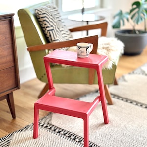 IKEA MASTERBY イケア メステルビー 赤 Chris Martin Vintate Rare IKEA MÄSTERBY Step Stool Chris Martin Red Art