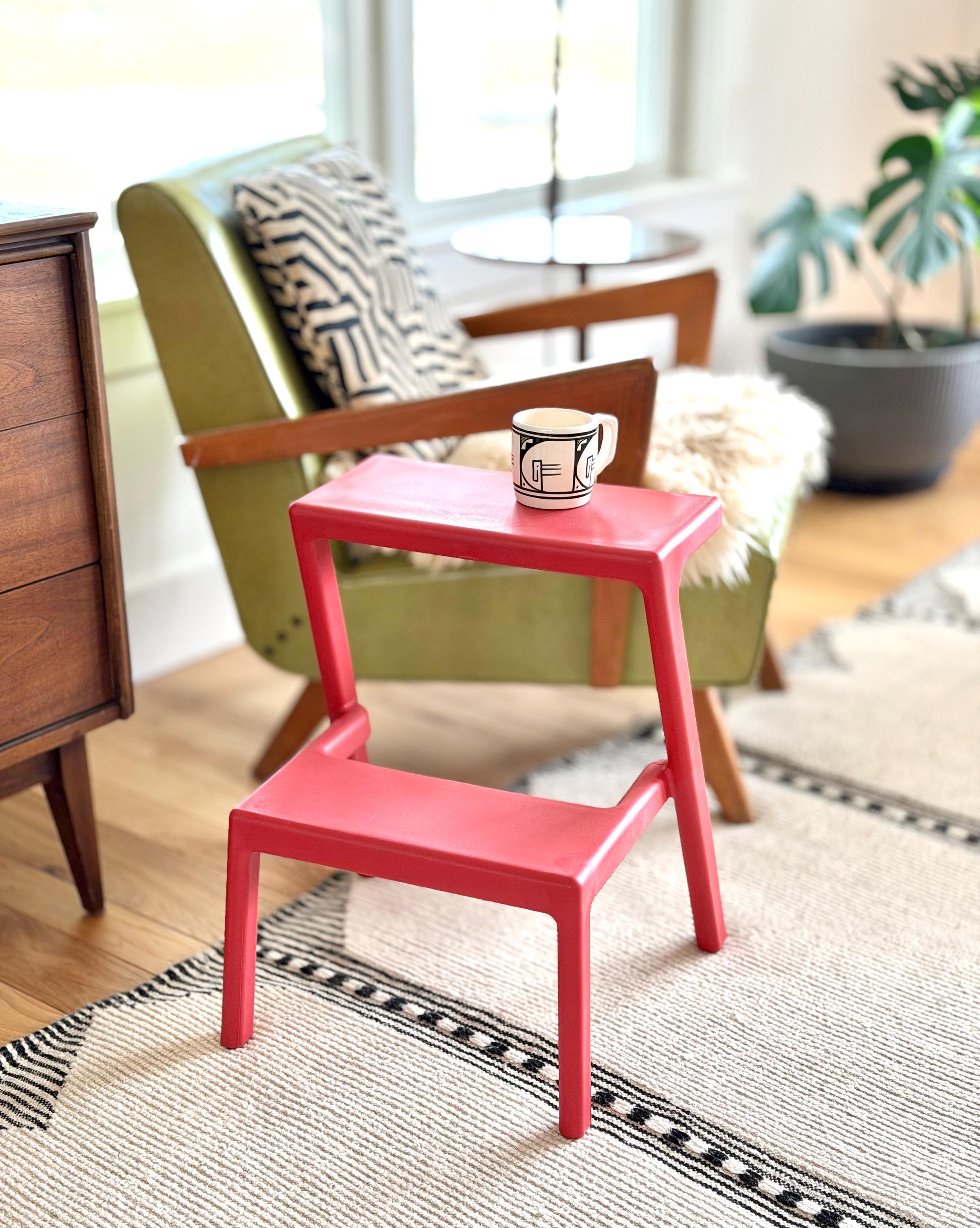 IKEA MASTERBY イケア メステルビー 赤 Chris Martin Vintate Rare IKEA MÄSTERBY Step Stool Chris Martin Red Art