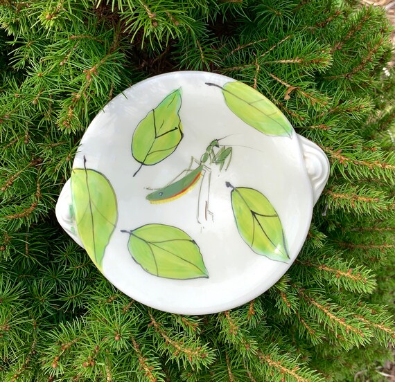 Christmas Decorations Washington Dc 2022 Dessert Bowl Praying Mantis Pattern | Etsy