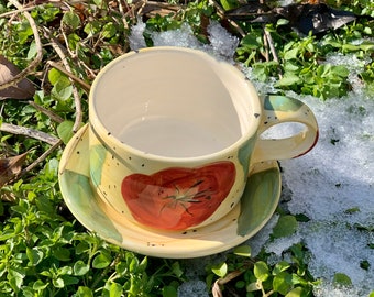 Cup/Saucer 'Heirloom Tomato'