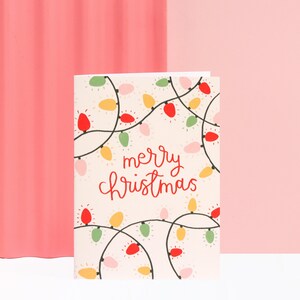 Merry Christmas Lights - Grußkarte