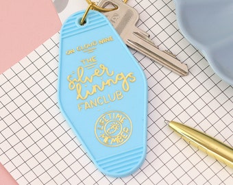 The Silver Linings Fanclub - Motel Keyring - Blue