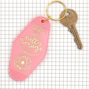 The Pretty Average Clubhouse - Motel Keyring - Pink