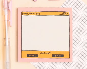 Memo Pad - Brain Dump - Square Notepad