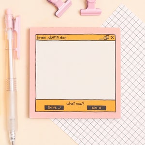 Memo Pad - Brain Dump - Square Notepad