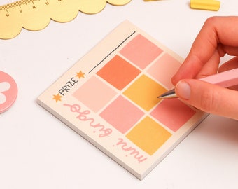 Mini Bingo To Do List - Square Game Notepad