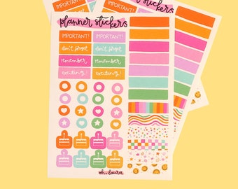 Planner Sticker Sheet - Colourful