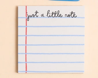 Memo Pad - Just a Little Note - Cute Stationery