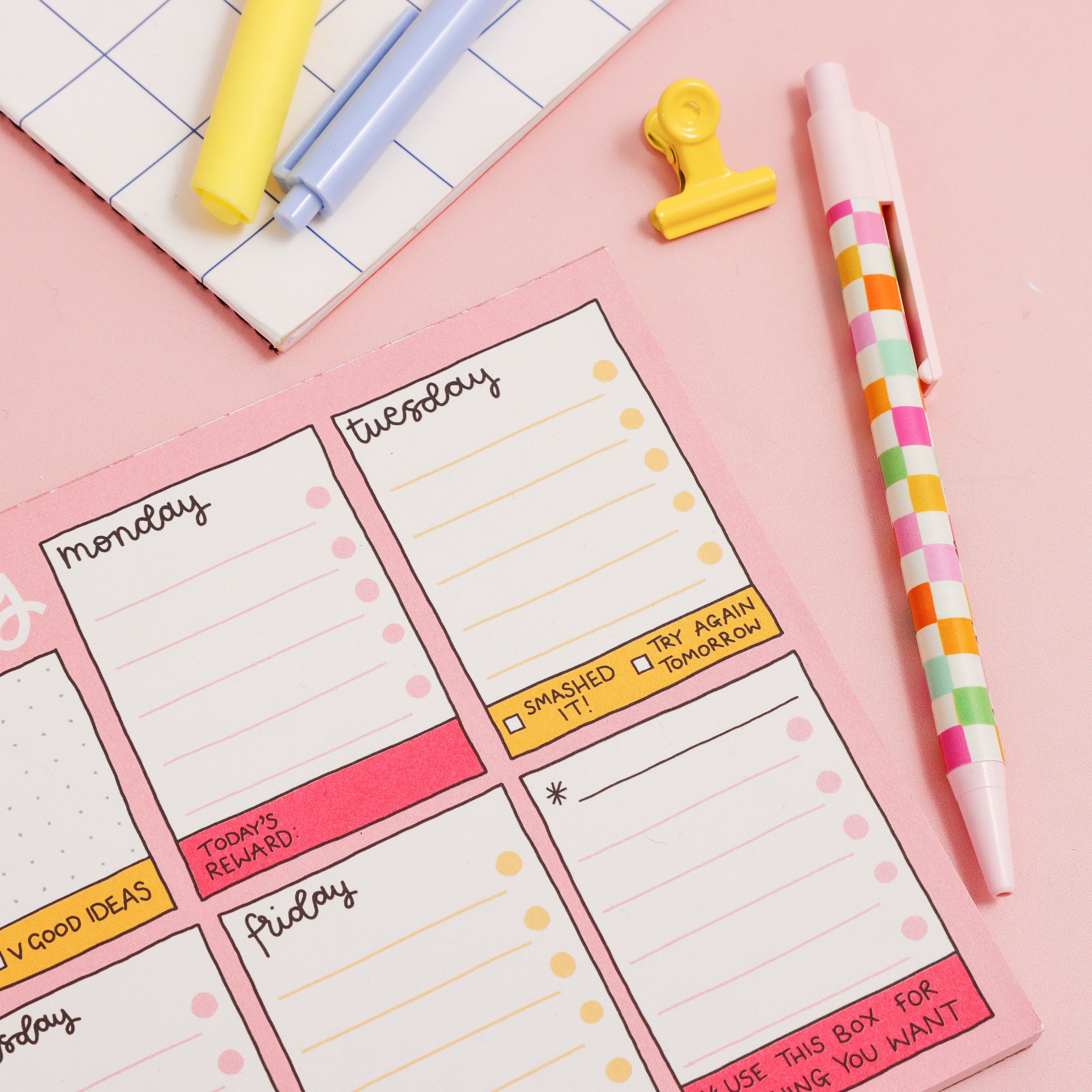 A5 Notepad - Weekly Planner - Let's Get Busy - Etsy