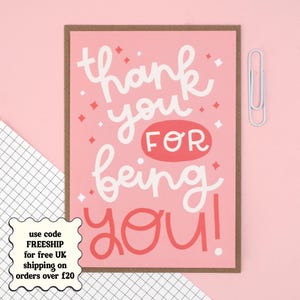 Danke, dass du Du bist - Grußkarte