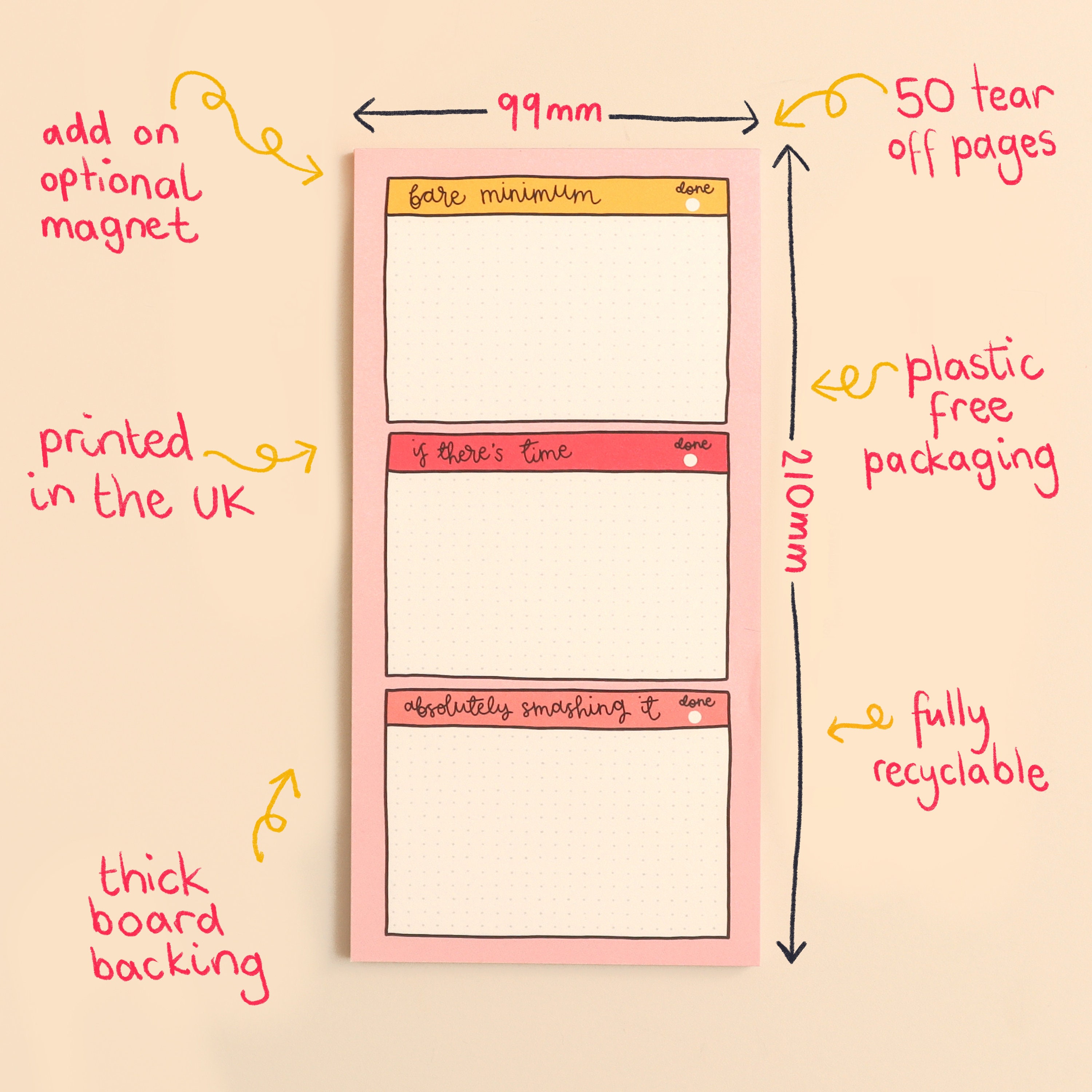 To Do List - Sort Your Priorities Out - Notepad - Stationery - Etsy
