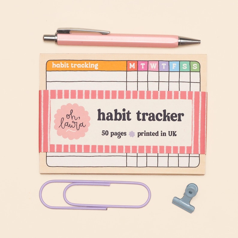 A6 Habit Tracker Notepad - Etsy
