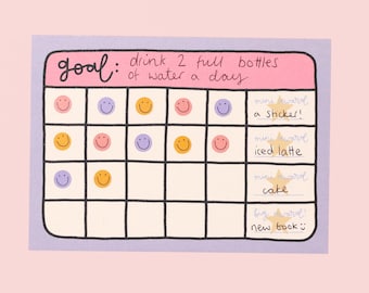 A6 Reward Chart with Sticker Sheets
