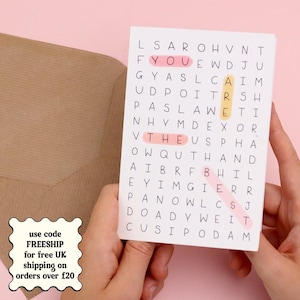 Tu es le meilleur - Mots croisés - Carte de voeux