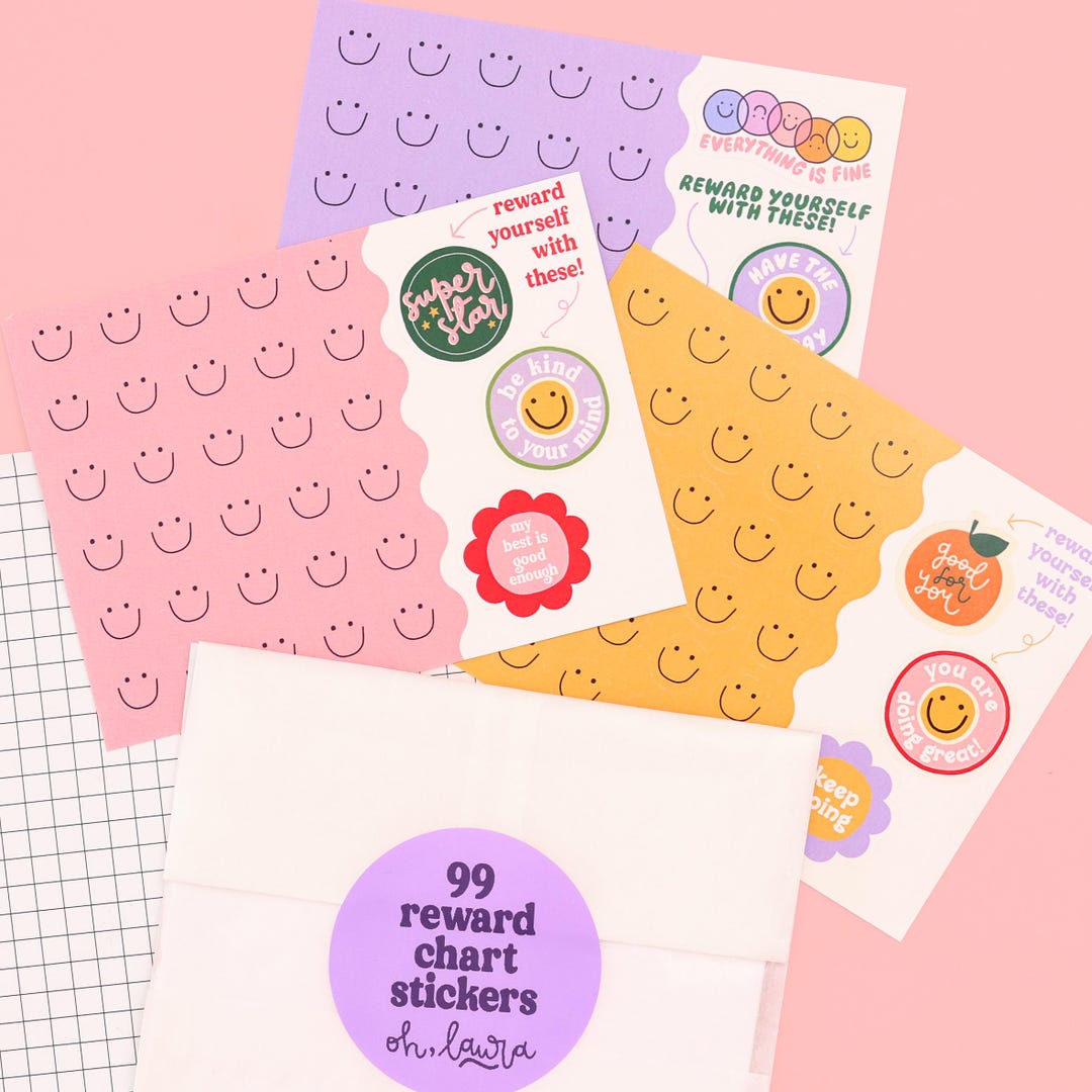 Reward Stickers Form Reward Chart Sticker Sheet - Etsy