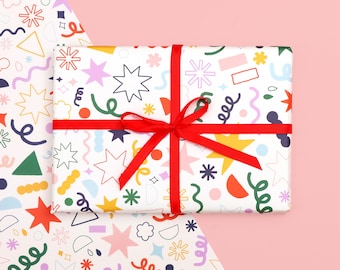 Gift Wrap - Cream Doodles