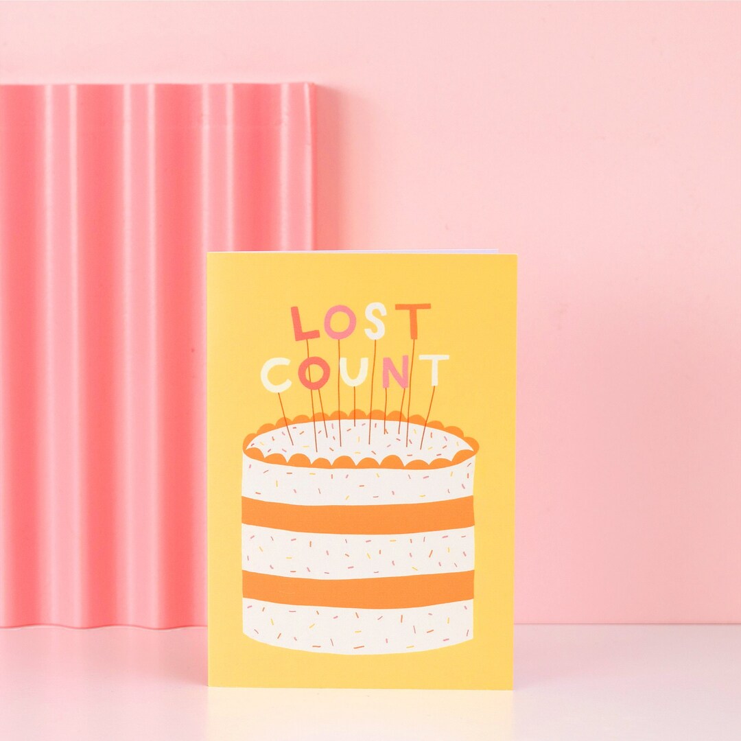 Lost Count - Greeting Card - Funny Birthday - Etsy