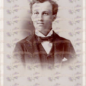 Scan de cartes vintage Handsome Man du Michigan, photo exclusive MVS