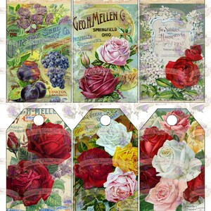 Etichette per pacchetti di semi super carine! Pronte per essere stampate e assemblate! Junk Journal, scrapbooking e molto altro!