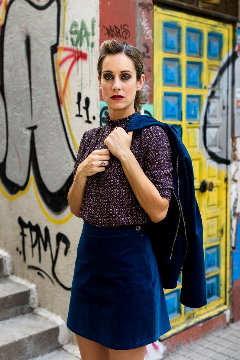 Victorian neckline blouse /'Happy days/'