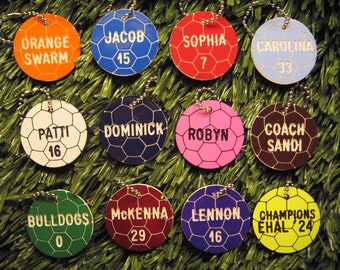 Free Personalized Soccer Bag Tag, Soccer Team Gifts, Custom Girls Soccer Gifts